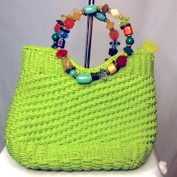 CAPPELLI lime green bag. - Picture 3 of 11